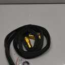 10FT Lightweight Garden Hose,Flexible Water Hose with Solid Brass Head,Kink-Free,Collapsible Hose,High Pressure Flat Water Hose for RV,Boat,Car Wash,Garden,Yard,Camper,Outdoor (GreenBlack, 10 feet)