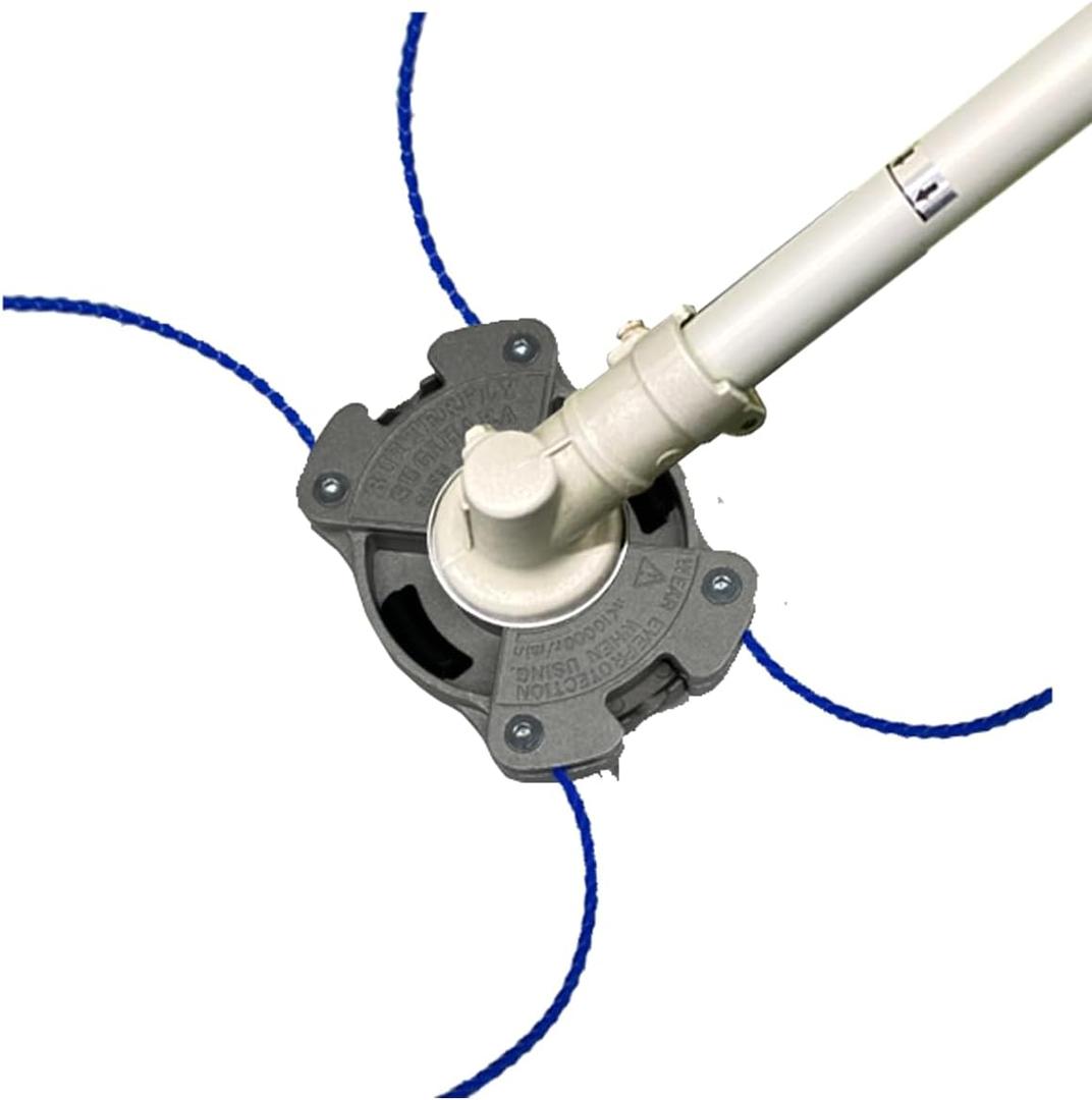 weed eater head Trimmer Head Fuss Free string trimmer Nylon Cord Quick and Easy to Cutter No Disassembly Required Compatible with Most Engines & Electric Grass Trimmers Universal Replacement