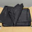 sancua Black Tablecloths for 6 Foot Rectangle Tables, 8 Pack - Washable Polyester Fabric Table Cloth, Reusable Table Covers for Wedding Party, Birthday, Banquet Reception, 54x108 Inch