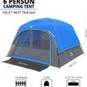 CAMEL CROWN Tents for Camping 6 Person Tent Waterproof Easy Setup Backpacking Tents
