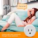 Lloyd's WiFi Smart Plug, Compatible with Alexa and Google Home, Set Timers and Schedules from App, No Hub Required, for 2.4 GHz Networks (4-Pack)