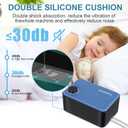 Ultra-Quiet Aquarium Air Pump & Bubbler, 5.5W Adjustable Aerator with Anti-Backflow Check Valves & Air Stones, for 20-150 Gallon Fish Tanks, Ensures Highly Oxygenated Water for Healthy Fish