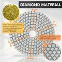 4 Inch Diamond Polishing Pads, 22 PCS 50-8000 Grit Wet/Dry Granite Stone Polish Pad Kit with 5/8-11 Backer Pad, Drill Adapter and Wool Disc for Granite Marble Concrete Stone Tile