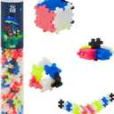 Plus Plus 240 Piece Interlocking Building Blocks for Kids, Open Ended Connecting Toys, Stem Bin Classroom Mini Manipulatives - Glow in Dark Play Tube