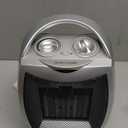 GiveBest Portable Electric Space Heater with Thermostat, 1500W/750W Safe and Quiet Ceramic Heater Fan, Heat Up 200 Square Feet for Office Room Desk Indoor Use, Silver