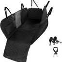 NIBHZ Car Pet Mat Dog Car Seat Cover with Mesh Visible Window Storage Bag Waterproof and Scratch-Resistant Hammock, A