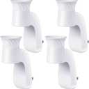 4 Pack Wall Fragrance Plug in Compatible with Bath and Body Works WallFlower Fragrances, ETL Certified, Rotatable, Precise Scent Control Fragrance Diffuser Plug for Home, Office (White)