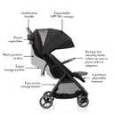 Evenflo Otto+ Travel System w/LiteMax Infant Car Seat Lightweight, One Hand Gravity Fold, Rear-Facing Mode 3-30lbs, Stroller use up to 55 lbs (Chia Black)