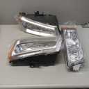 AUTOSAVER88 Headlight Assembly Compatible with 2003-2006 Chevy Silverado 1500 2500 3500 1500 HD 2500 HD Avalanche 1500 2500/07 Chevy Classic Pickup Headlamp Replacement (Not Fit Body Cladding Models)
