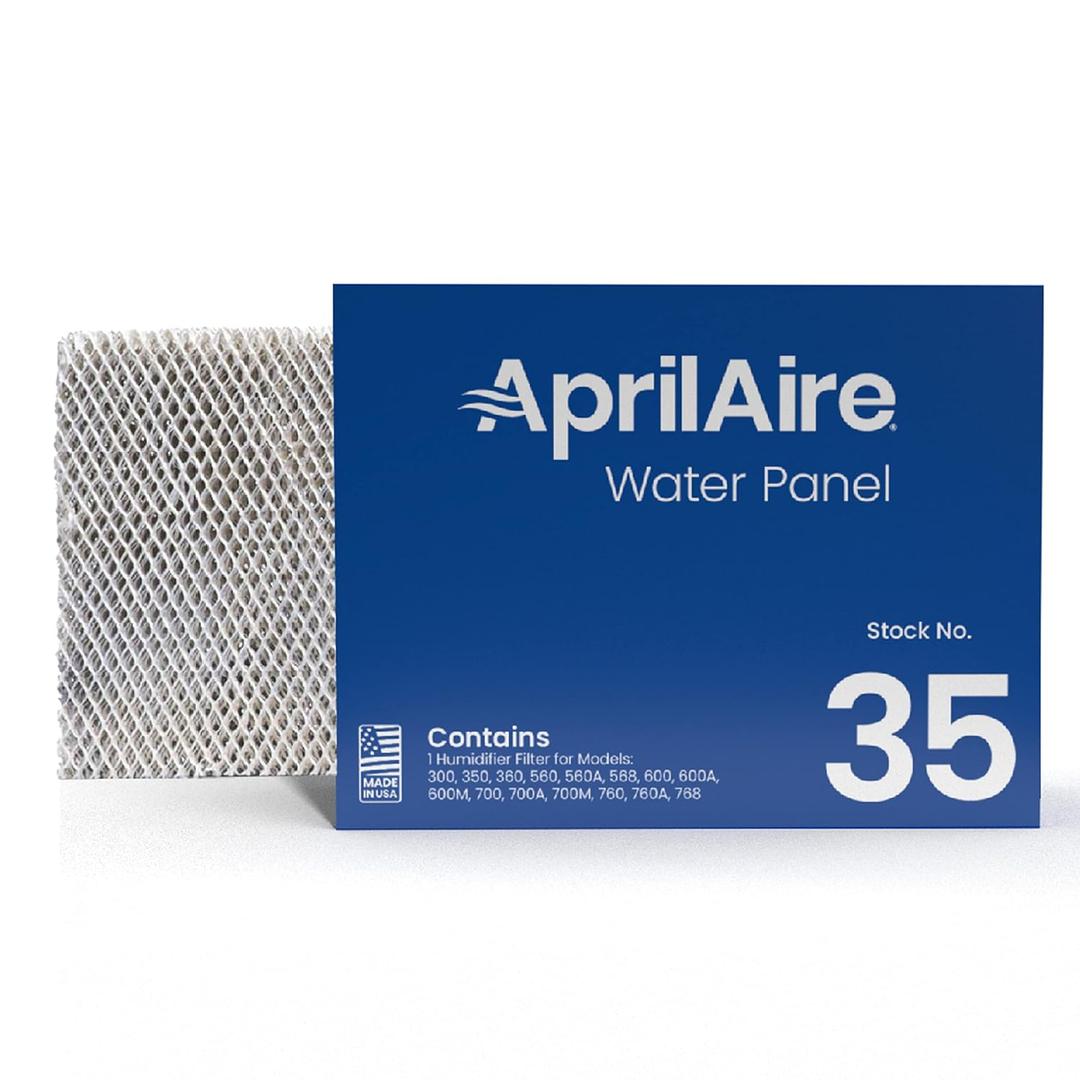 AprilAire 35 Water Panel Humidifier Filter Replacement for AprilAire Whole-House Humidifier Models 300, 350, 360, 560, 560A, 568, 600, 600A, 600M, 700, 700A, 700M, 760, 760A, 768 (Pack of 1)