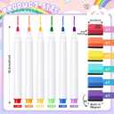 Watersay 24 Pcs 10x14 Dry Erase Pockets Sleeves, Rainbow