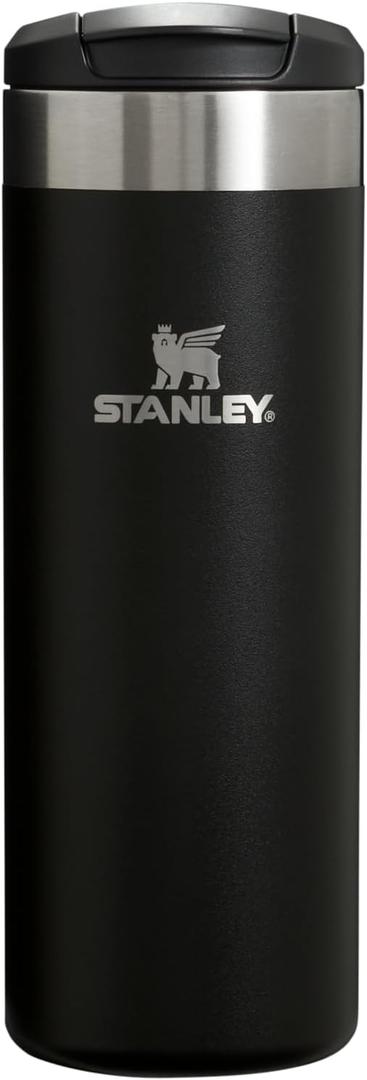 Stanley AeroLight Transit Bottle 16 oz | Locking Drink Through Lid | Leak Resistant Water Bottle or Coffee Travel Mug | Lightweight Insulated Stainless Steel | BPA-Free | Black