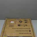 Large Round Wooden Coffee Table Trays 20" - Multi-Functional Home Decor Ottoman Serving Platter Carbonized Black (Brown)