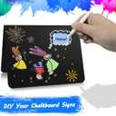 40 Pack Food Labels for Party Buffet - Mini Chalkboard Signs - Food Tags for Party Buffet - Catering Supplies Buffet Display, 3x4 Inches, Easy to Write and Wipe