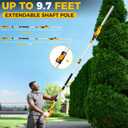SHOHO Pole Hedge Trimmer Cordless Compatible with Dewalt 20V MAX Battery