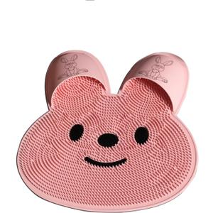 Wiping Foot Pads, Can Be Used for Wall Pasting, Rubbing Foot Pads, Rabbit Foot Pads, Shower Foot Pads, Massage Foot Pad (Pink)