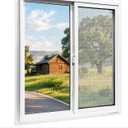 NeatiEase Basement Window, 24" x 24" Heavy Duty Vinyl Sliding Windows with Double Pane Insulated Tempered Glass and Fiberglass Screen for Basement, Bathroom, Garage, Shed, Home Replacement (White)