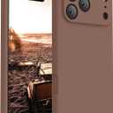 FireNova Magnetic for iPhone 17 Pro Max Case, Compatible with MagSafe, [Integrated Silicone Camera Control Button] [Camera Protection] Anti-Scratch Microfiber Lining Phone Case, 6.9", Light Brown