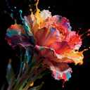 Puzzle for Adults 1024 Pieces,Colorful Paint Flower JigsawPuzzle, Challening Impossible Difficult Hard Fun 1024 Pieces Jigsaw Puzzles for Adults