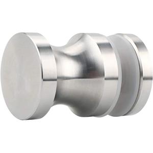 Alise Shower Door Handle, Sliding Shower Doors Knob, Heavy Duty Solid SUS304 Stainless Steel Knobs, One Sided Pull Hardware Replacement Parts for Bathroom Glass Doors, Brushed Nickel (Small Size, Single Sided)