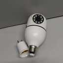 WESECUU Light Bulb Security Camera -5G& 2.4GHz WiFi 2K Security Cameras Wireless Outdoor Motion Detection and Alarm,Two-Way Talk,Color Night Vision,Human Detection, Bulb Camera Compatible with Alexa (2K/1-Pack, White)