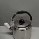 Tea Kettle, 18/8 Stainless Steel Whistling Teapot, 6 Quart, Fast Boiling, Heat Resistant Handle (6L,Silver)