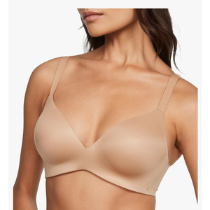 B.Tempt'DInfinity Flex Perfect Shape Bra, Push Up, Full Coverage, Wireless, Bras for Women, Beige 32DDD
