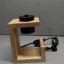 Candle Warmer Lamp, with 2 Bulbs,Timer & Dimmer,Simple Natural Wood,Compatible Up to 4.5 inch Candles,for Home Scented and Dcor110-120V (Wood)