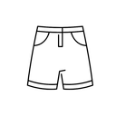 Stretch Skinny Jean Shorts (Indigo Blue), Size L