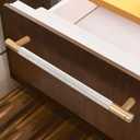 12 Pack 7 1/2 Inch 192 mm Bronze and Nickel Cabinet Handles Cabinet Pulls Aluminum Handles Knurled Drawer Pulls Oxidation Finish with Diamond Pattern 8.6" Length (7.5" Hole Center)