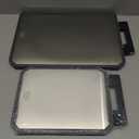 SNOWCLAD Stainless Steel Cutting Board,Double Sided Steel Cutting Board Set for kitchen,Stainless Steel/Wheat straw pp Large for meat,Dishwasher Safe [16 * 11+12 * 8.3 Inch]