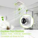 763RLN B Unit, 763RL B Bathroom Fan Motor Assembly Compatible with NuTone, 763RLN, 763RL, 763RLNB, 763RLN-R01 Bathroom Fan 50 CFM, Fit 769RF, 769RL B Unit 70 CFM, S0503B000, 2.0 Sone, 9"x9"