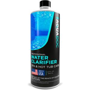 MAV AquaDoc Spa Clarifier & Hot Tub Clarifier for Fast Acting Cloudy Water Treatment, The Spa Clarifier Hot Tub Owners Love, Use Our Hot Tub Water Clarifier to Keep Your Spa Clear & Balanced - 32oz