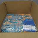 10x13 Modern Abstract Faux Wool Accent Rug for Living Room Low Pile Ultra Soft Stain Resistant Non Slip Non Shedding Throw Rug for Bedroom Home Decor, Multi Color