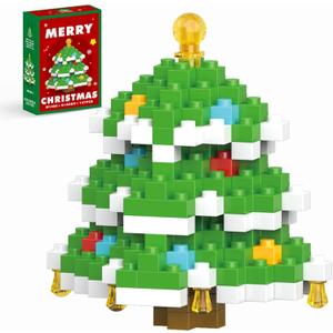Christmas Tree Building Blocks Set Compatible with Lego Advent Calendar 2025 Stacking New Toys Holiday Present Box New Year Xmas Gifts for Kids for Boys & Girls and Adults