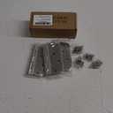 KNOBWELL 3 Pack 4 Inch Door Hinges Satin Nickel Rounded Door Hinges 4" x 4" with 5/8" Corners for Interior&Exterior Doors