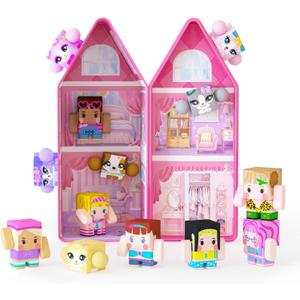 GobiDex Magnetic Figures Set- Portable Tin with Spinning Animals & Characters, STEM Travel Toys for Girls Ages 3+, Princess Pretend Play Gift