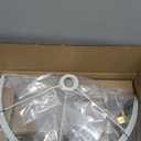 ALLDIO Tripod Floor Lamps for Living Room, Modern Standing Lamp with Drum Shade, Simple Industrial Tall Lamp, 9W LED Bulb Included  Brass