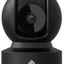 Kasa 1080p Indoor Pan/Tilt Wired Security Camera - Works as a Baby & Pet Monitor, Motion Detection & Tracking, 2-Way Audio, Night Vision, Subscription-Free Local Storage or Optional Cloud, EC71