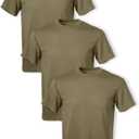 Soffe Men's 3 Pack - USA Poly/Cotton Military Tee (X-Large, Tan)