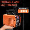 Siasky Mini Welding Machine, Upgraded Welder Machine 110V, Portable Stick Welder MMA-250A, IGBT Inverter Welder with Hot Start, Arc Force, Anti-Stick (10 welding rods)