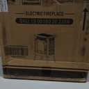 Electric Fireplace Heater 22 in Freestanding Fireplace Stove Infrared Fireplace RealSmart with 3D Flame Effect Remote Control, Timer, Overheating Protection Heater for Indoor Use Black