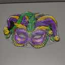 mardi gras Door Decorations, Jester Mask Front Door Sign, Jester Mask Wood mardi gras Door Hanger for Door Wall Hanging Decoration, Carnival Holiday Party Decor Supplies