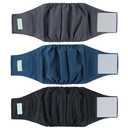 Wegreeco Washable Male Dog Belly Band  Pack of 3  Washable Male Dog Belly Wrap, Small Doggie Dog Diapers Male for Doggy Puppy (Black, Charcoal, Navy, Small)