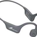 SANOTO Bone Conduction Headphones Bluetooth Open Ear Headphones with Mic, Lightweight Bone Conduction Earbuds IPX5 Waterproof Sport Wireless Earphones for Running Cycling Workout (Grey)