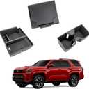 Center Console Organizer Compatible with 2025-2026 Toyota 4Runner (6th Gen) Interior Accessories, Cup Holder, Armrest Organizer Tray and Hidden Storage Box