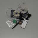 JMEXSUSS 2 Pack Solar Christmas Lights Outdoor Waterproof, 100 LED 33ft Warm White and Multicolor Color Changing Solar Fairy Lights, Copper Wire Solar String Lights for Outside Christmas Decorations