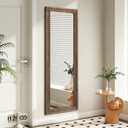 AAZZKANG Hanging Mirror Full Length Vintage Large Mirrors Wooden Framed 43"x14" for Bedroom Living Room Bathroom Entryway Wall Mounted Vertically or Horizontally