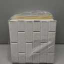 Kuchoow Acoustic Wall Panels for Recording Studio Sound Absorbing, Brick Pattern 19 Pack White Decorative Self Adhesive Art Acoustical Treatment Tiles for Ceiling Door and Bedroom 12''×12''×0.4'' Beige