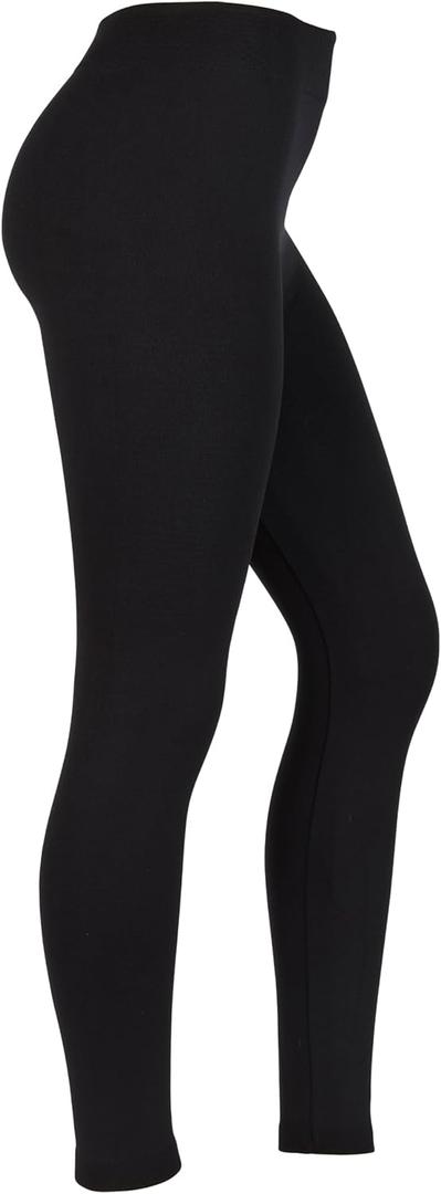 GOLD MEDAL Women's Ultra-Soft Fleece-Lined Leggings Cozy, Warm, and Stylish (Large/XL Black)
